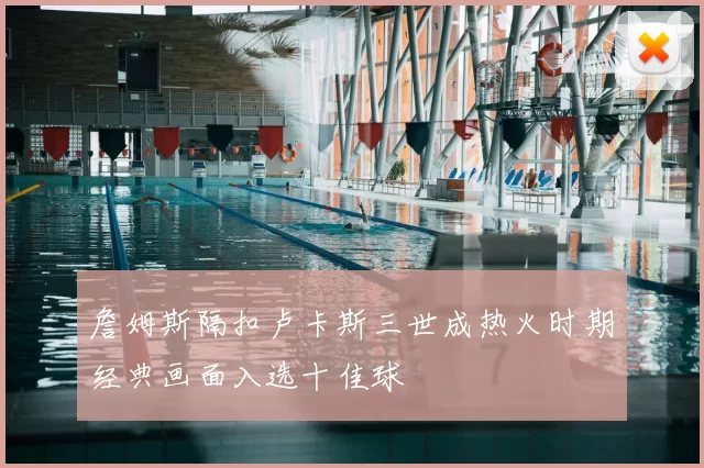 詹姆斯隔扣卢卡斯三世成热火时期经典画面入选十佳球