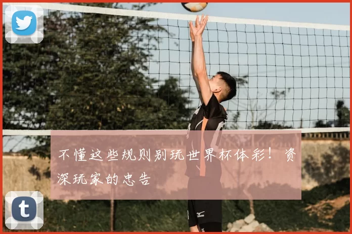 不懂这些规则别玩世界杯体彩！资深玩家的忠告