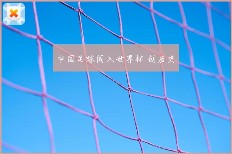 中国足球闯入世界杯 创历史